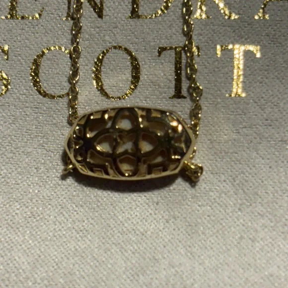 Kendra Scott Gold Filigree Necklace - Picture 2 of 3